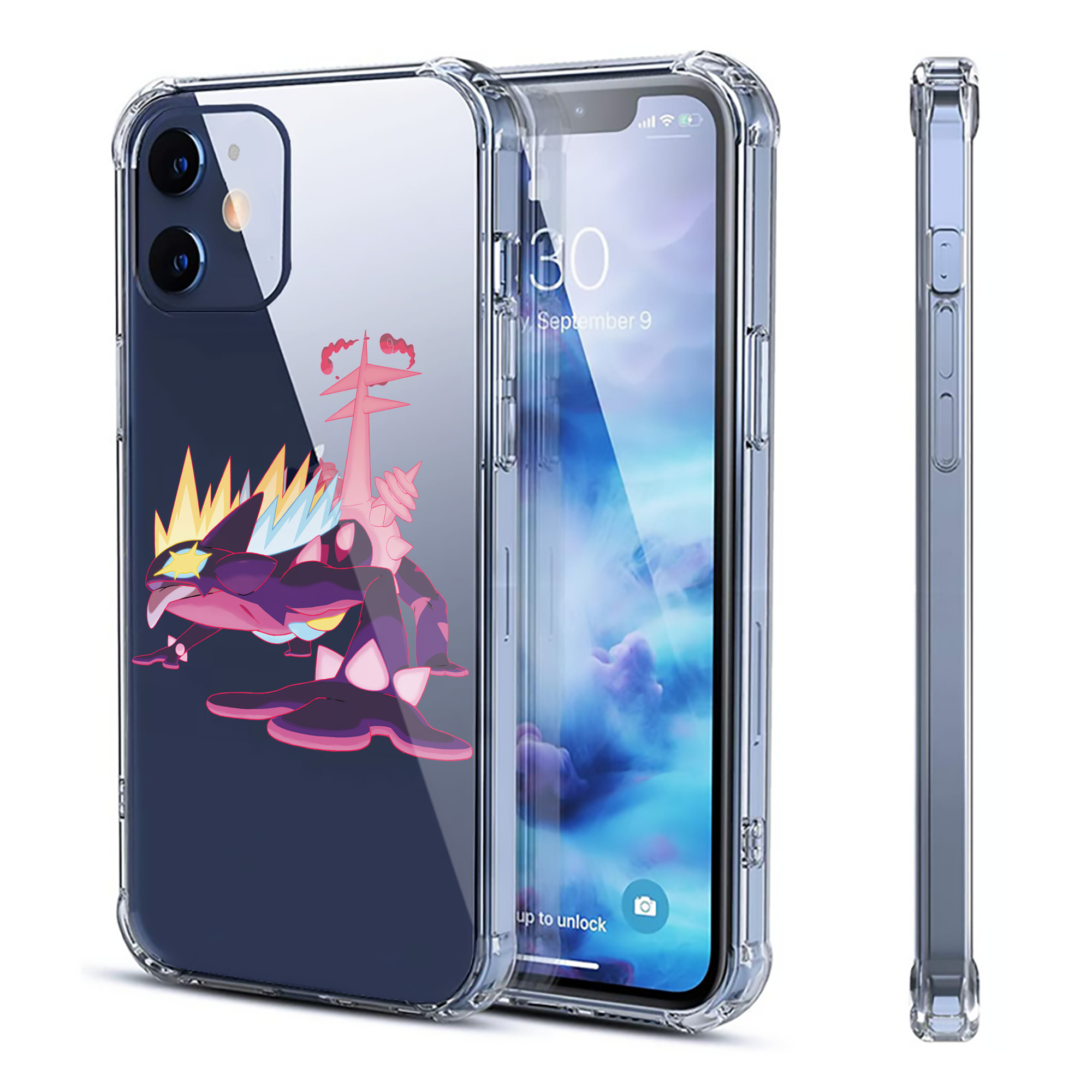 （画像用） ポケットモンスター Pokémon 【iPhone 12シリーズ対応】透明スマホケース（クリアソフトケース）